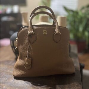 EUC Tory Burch Robinson Open Dome Satchel tiger eye color